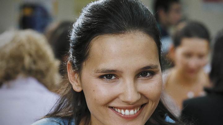Smiling Face Closeup Of Virginie Ledoyen
